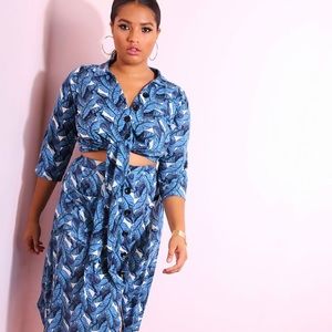 🥳HP🥳 Rebdolls Leaf Printed Matching Set